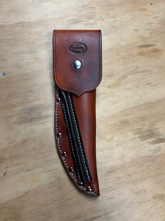 Knife sheath with flap